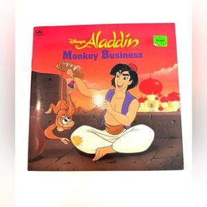 Disney’s Aladdin “Monkey Business” Children’s Books Level VTG 90’s